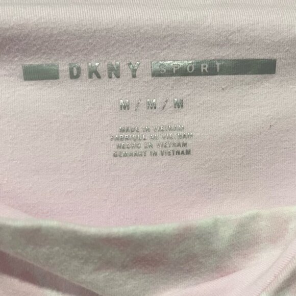 DKNY SPORT- NEW Pastel Pink and White ankle length/capri leggings with V Waist - Picture 4 of 4